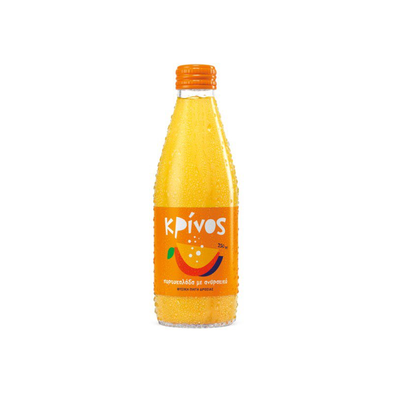 ΚΡΙΝΟΣ Πορτοκαλάδα Γυαλί 250ml 12τεμ/κιβ
