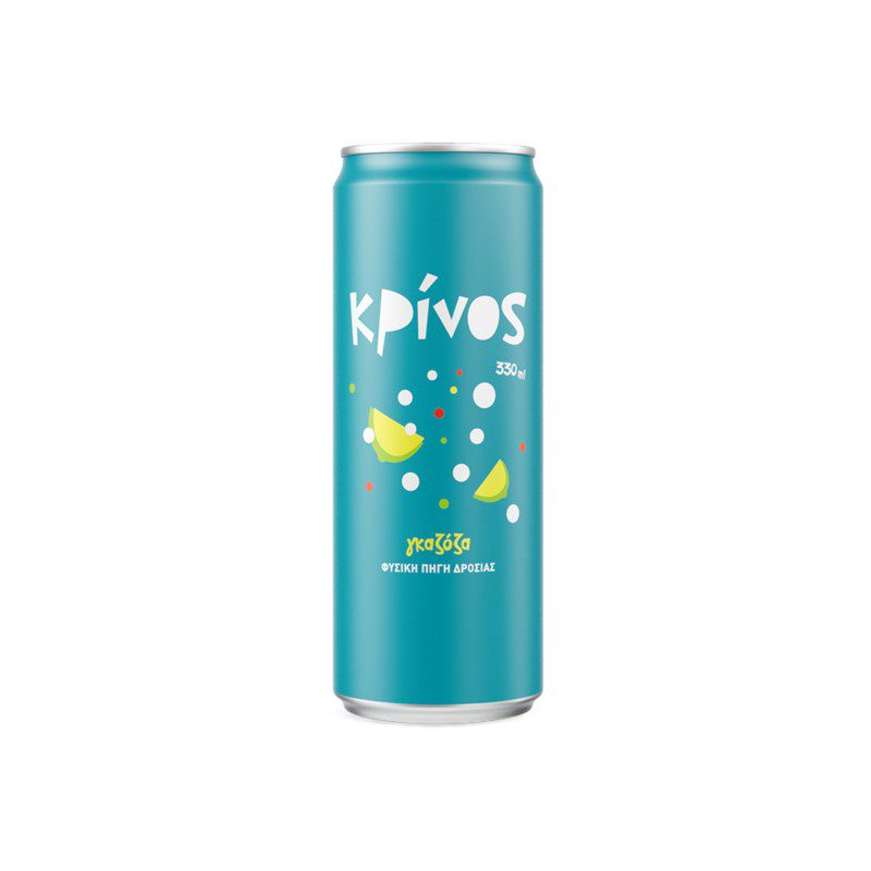 ΚΡΙΝΟΣ Γκαζόζα ΑΛΟΥΜΙΝΙΟΥ 330ml 6c/κιβ