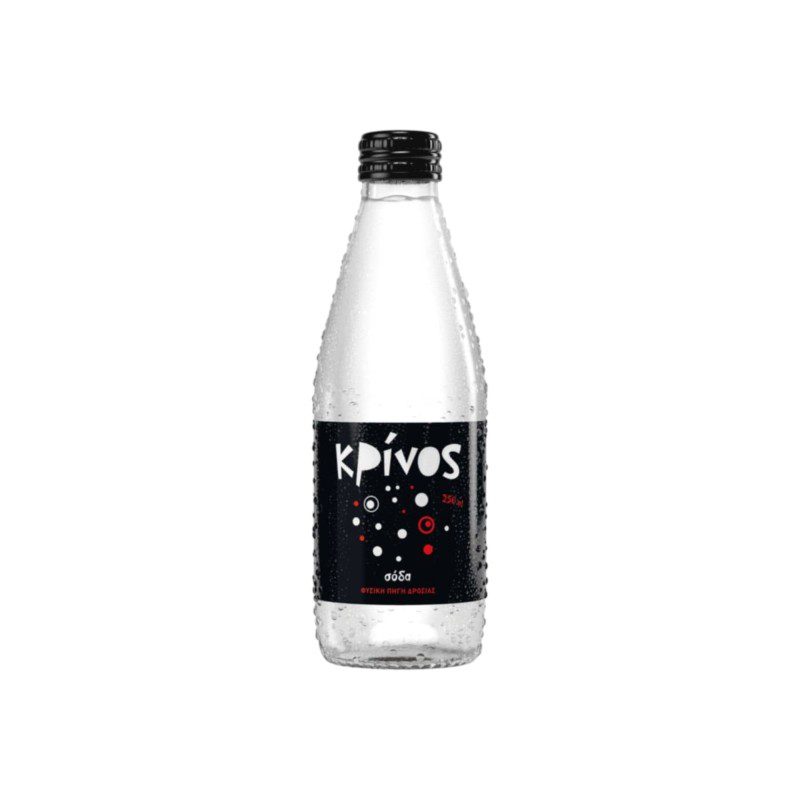ΚΡΙΝΟΣ Σόδα Γυαλί 250ml 12τεμ/κιβ
