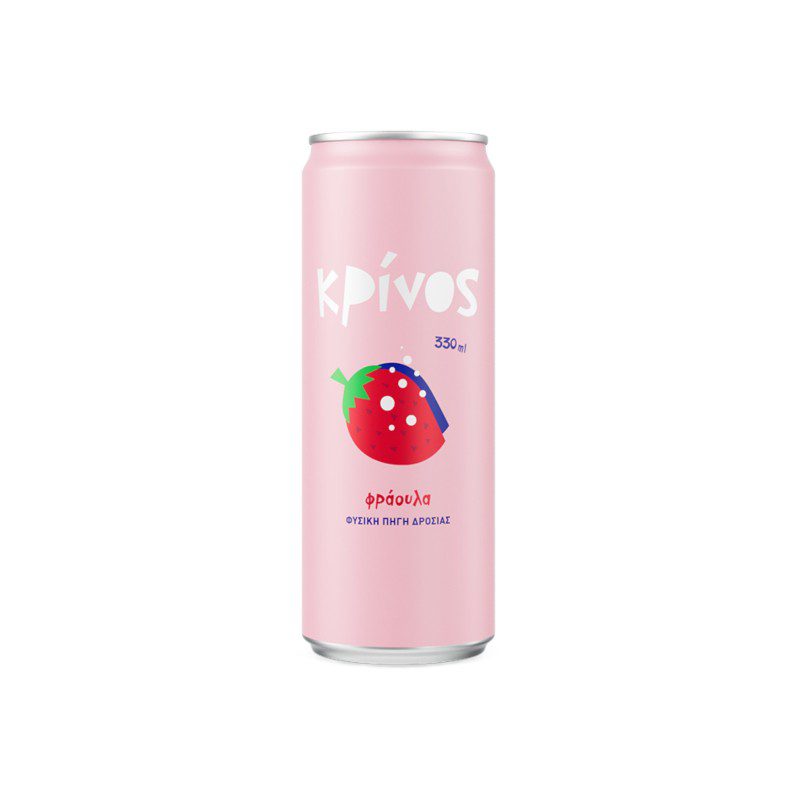 ΚΡΙΝΟΣ Φράουλαδα tin 330ml 6τεμ/κιβ