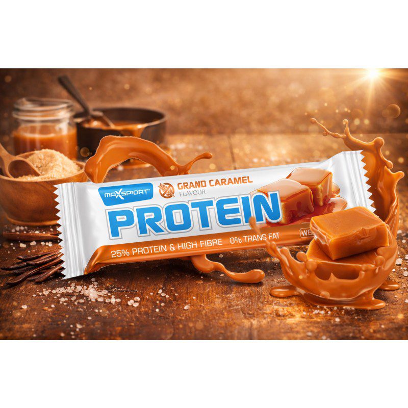 MAXSPORT Protein Bar γεύση Καραμέλα 24τεμ/κιβ 60gr
