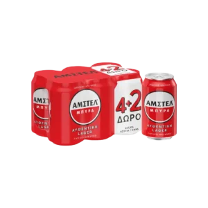 AMSTEL ΚΟΥΤΙ 330ml (4+2)