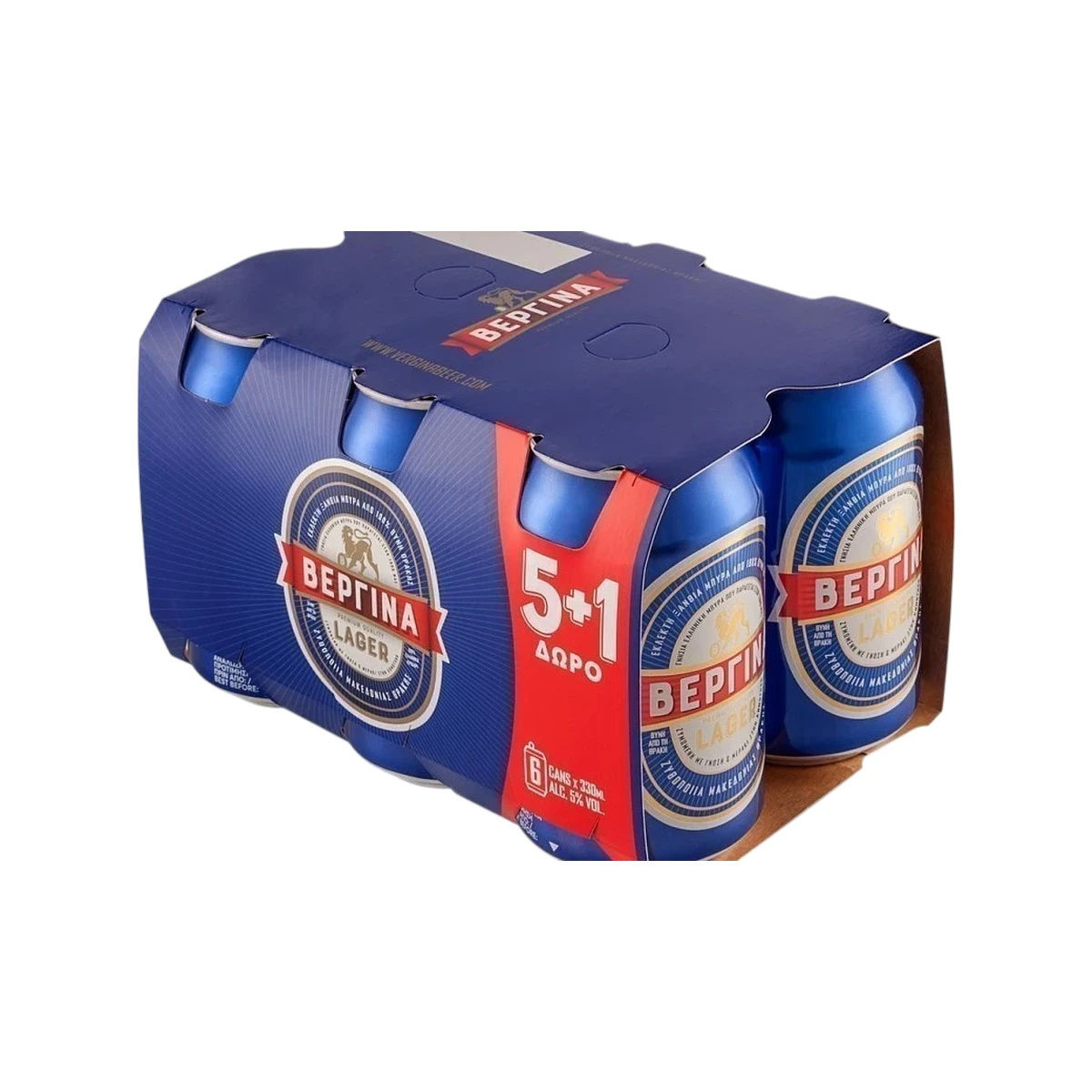 ΒΕΡΓΙΝΑ ΚΟΥΤΙ 330ML (5+1) 6pack