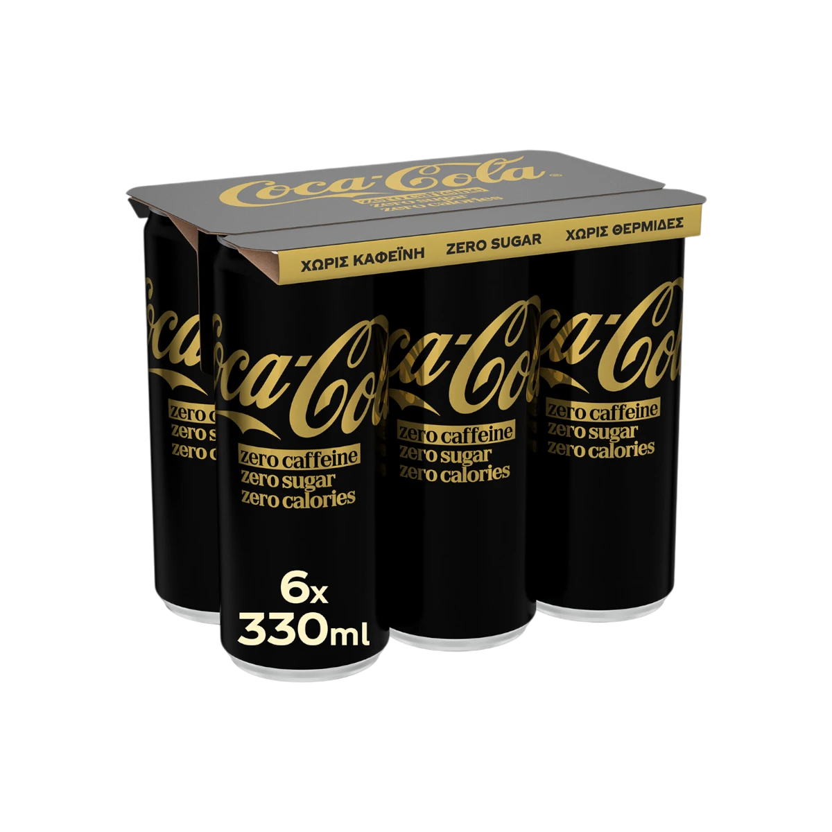 COCA COLA ZERO CAFFEINE-FREE ΚΟΥΤΙ (6pack) 330ml