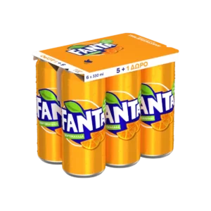 FANTA ΠΟΡΤΟΚΑΛΙ ΚΟΥΤΙ 330ml (5+1)