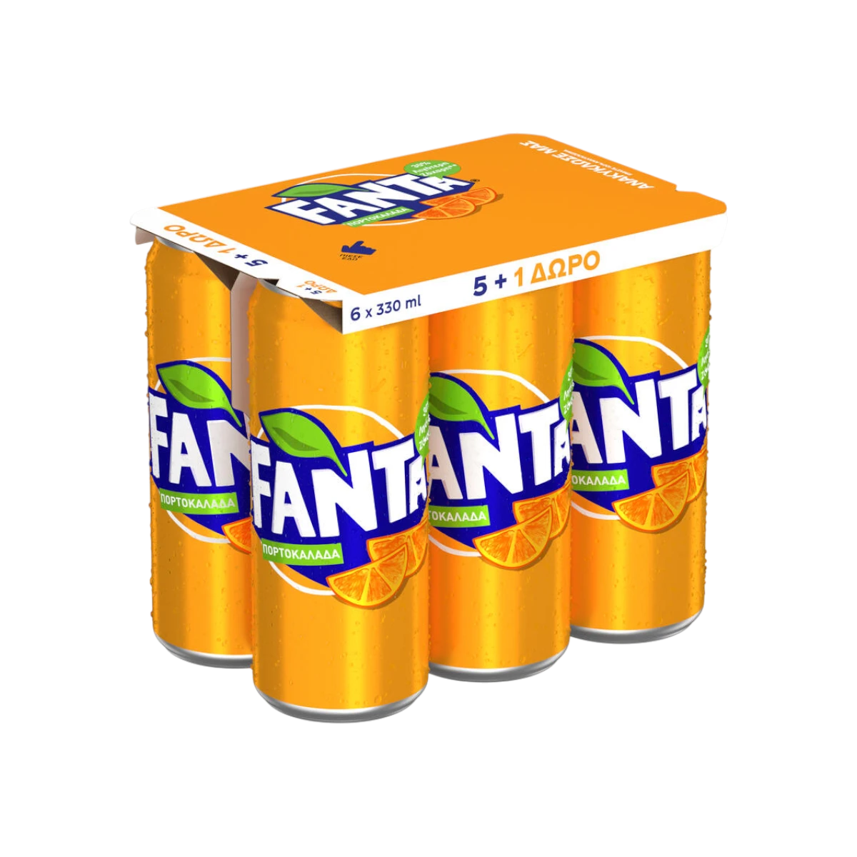 FANTA ΠΟΡΤΟΚΑΛΙ ΚΟΥΤΙ 330ml (5+1)