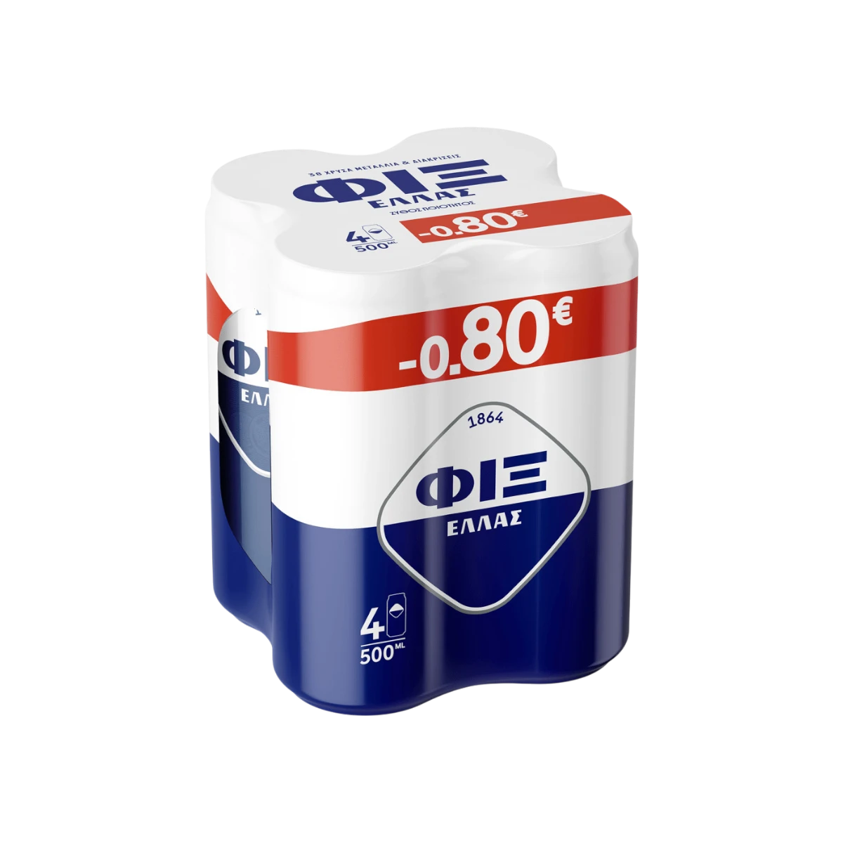 FIX HELLAS ΚΟΥΤΙ 500ml (4pack) (-0.80€)