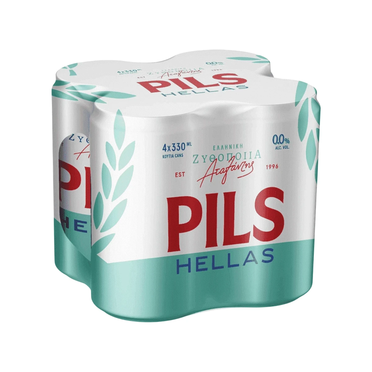 PILS HELLAS 0% ΚΟΥΤΙ 330ml (4pack)