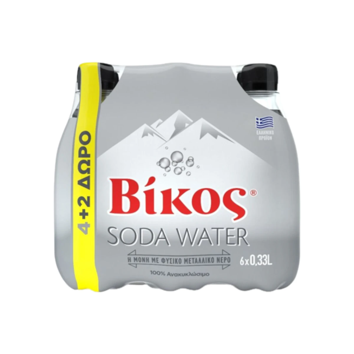 Σόδα Βίκος 330ml (4+2)