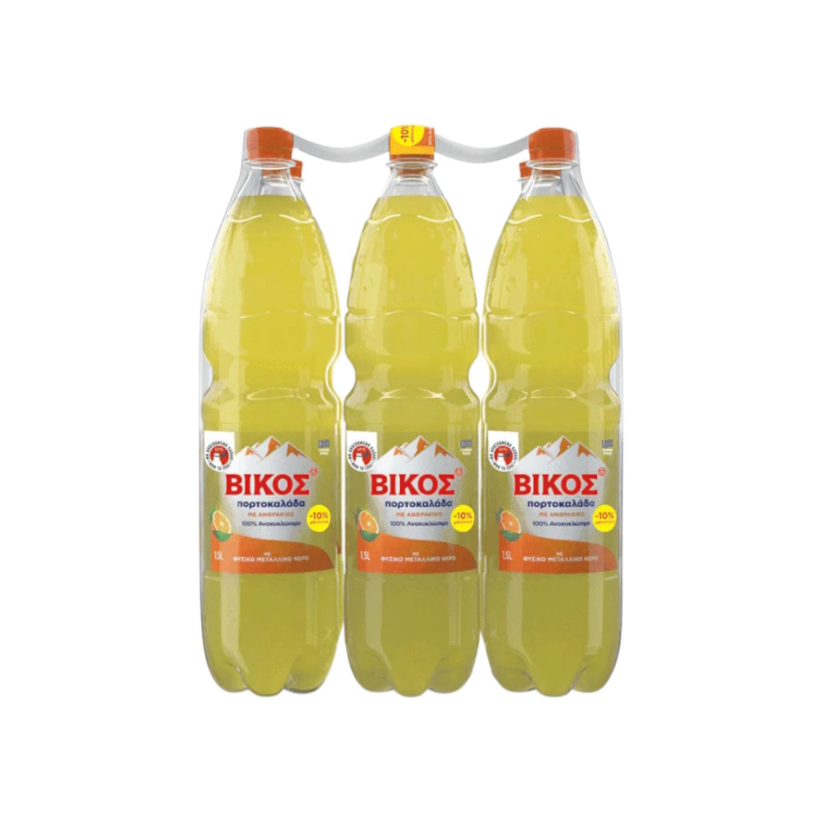 Αναψυκτικό Βίκος Πορτοκαλάδα 1.5L (6pack)