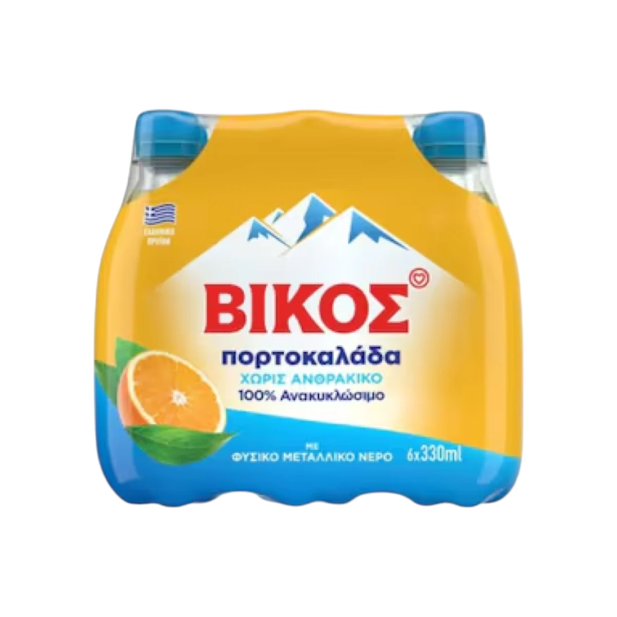 Βίκος Πορτοκαλάδα Χωρίς Ανθρακικό 330ml 6pack