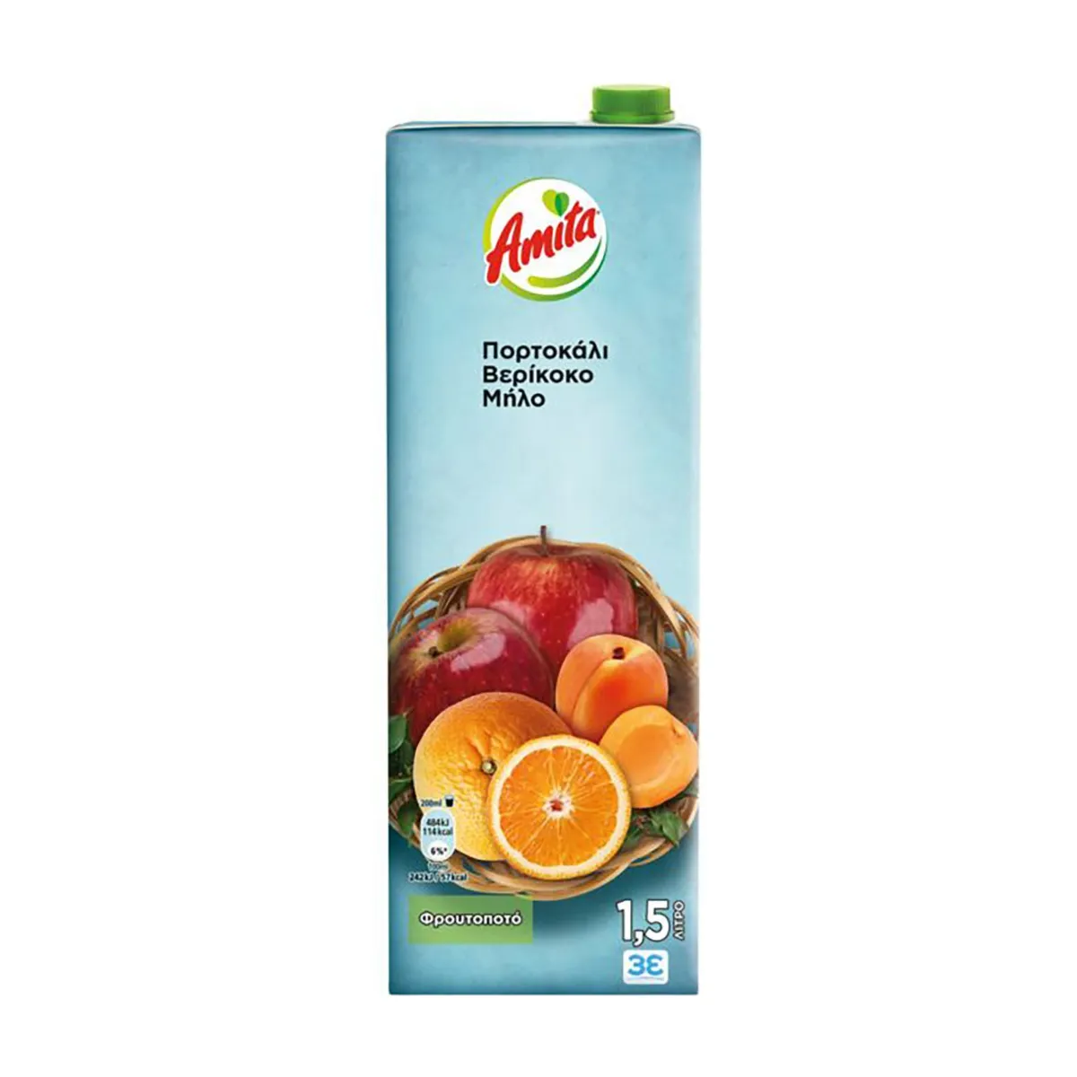 ΑΜΙΤΑ 3 Φρούτα 1.5lt